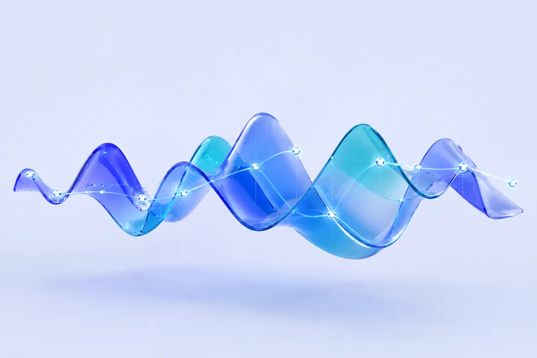 Glass wave ribbon — Electronic Systems capability render