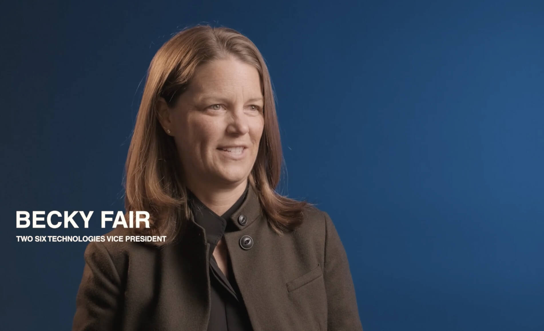 TST Leadership Rebecca Fair speaking in an interview