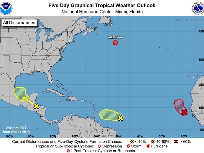 Five Day Graphical Tropical Weather Outlook